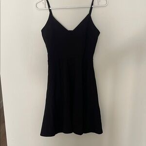 H&M Black Mini Dress with Spaghetti Straps